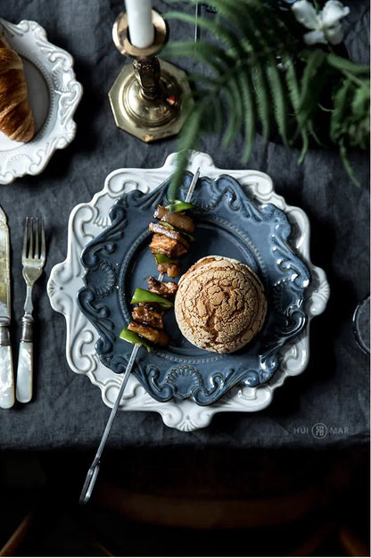 Creative Baroque European Tableware Set (Dinner Plates & Bowls) - Catch Cards