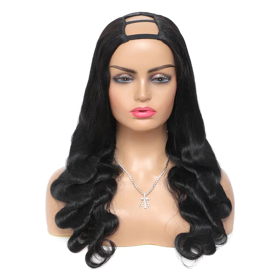 Creative Big Wave Mid - Seam Human Hair Wigs - Catch Cards