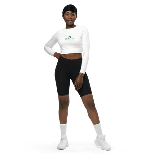 Crop Top Reciclado de Manga Larga y Estampado Total - Catch Cards