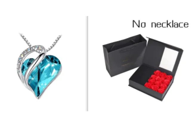 CrystalHeart Heart - Shaped Pendant Necklace - Catch Cards