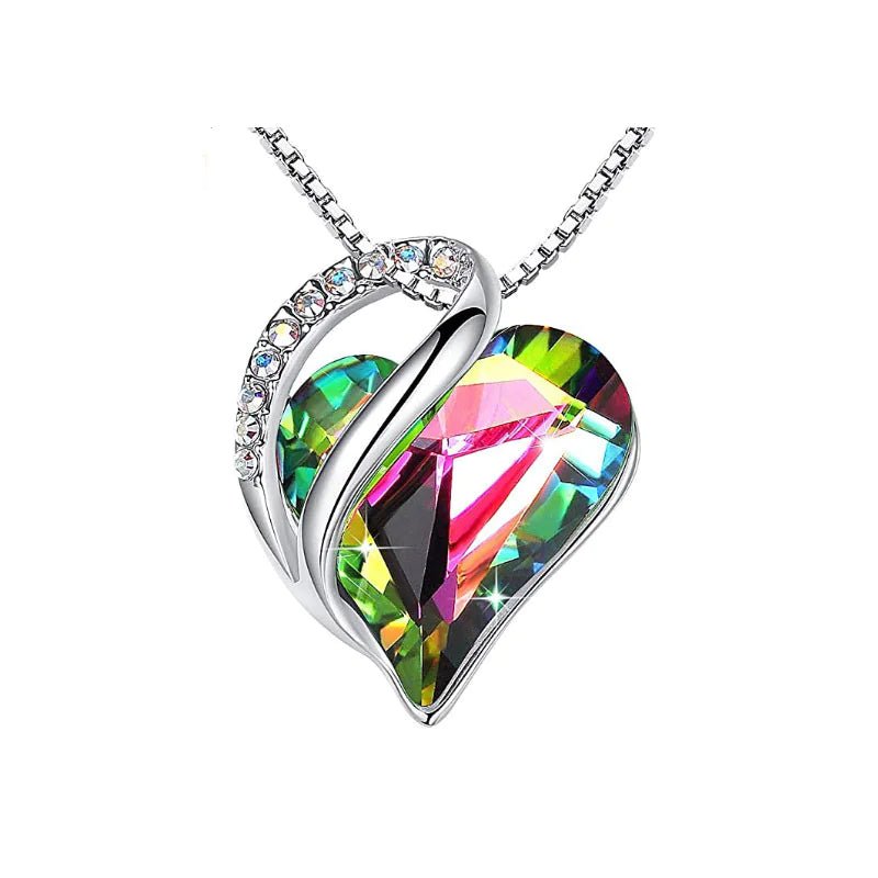 CrystalHeart Heart - Shaped Pendant Necklace - Catch Cards