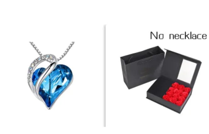 CrystalHeart Heart - Shaped Pendant Necklace - Catch Cards