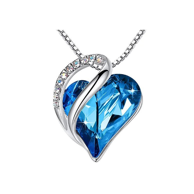 CrystalHeart Heart - Shaped Pendant Necklace - Catch Cards