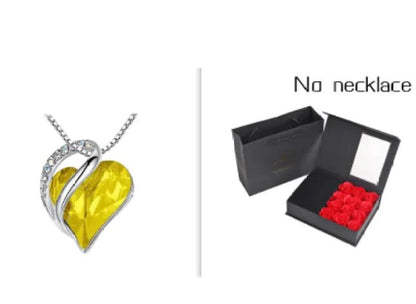 CrystalHeart Heart - Shaped Pendant Necklace - Catch Cards