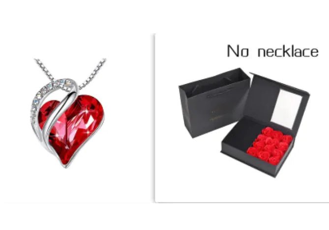 CrystalHeart Heart - Shaped Pendant Necklace - Catch Cards