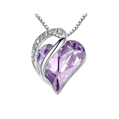 CrystalHeart Heart - Shaped Pendant Necklace - Catch Cards