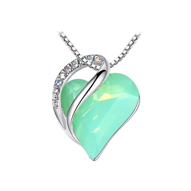 CrystalHeart Heart - Shaped Pendant Necklace - Catch Cards