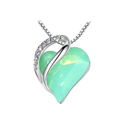 CrystalHeart Heart - Shaped Pendant Necklace - Catch Cards