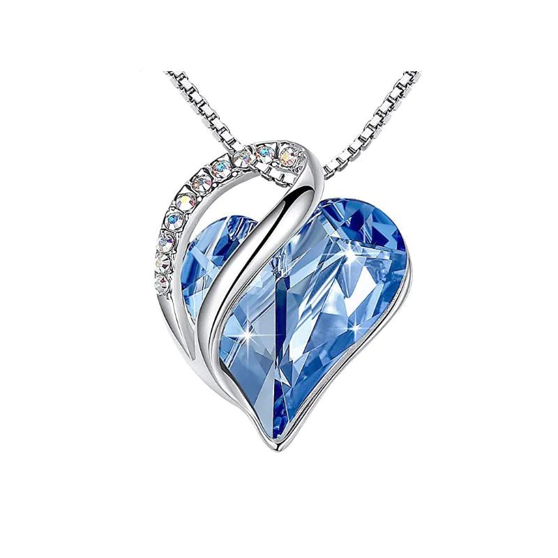 CrystalHeart Heart - Shaped Pendant Necklace - Catch Cards