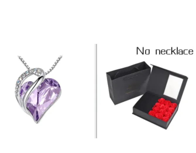 CrystalHeart Heart - Shaped Pendant Necklace - Catch Cards