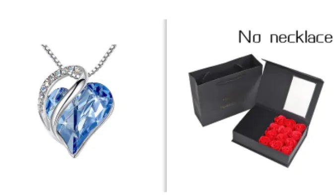 CrystalHeart Heart - Shaped Pendant Necklace - Catch Cards