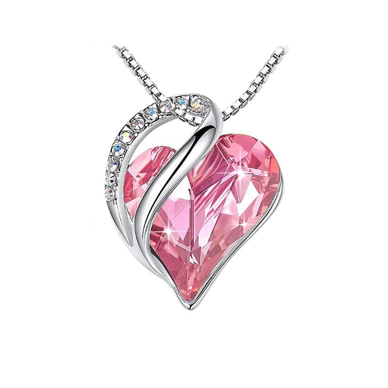 CrystalHeart Heart - Shaped Pendant Necklace - Catch Cards