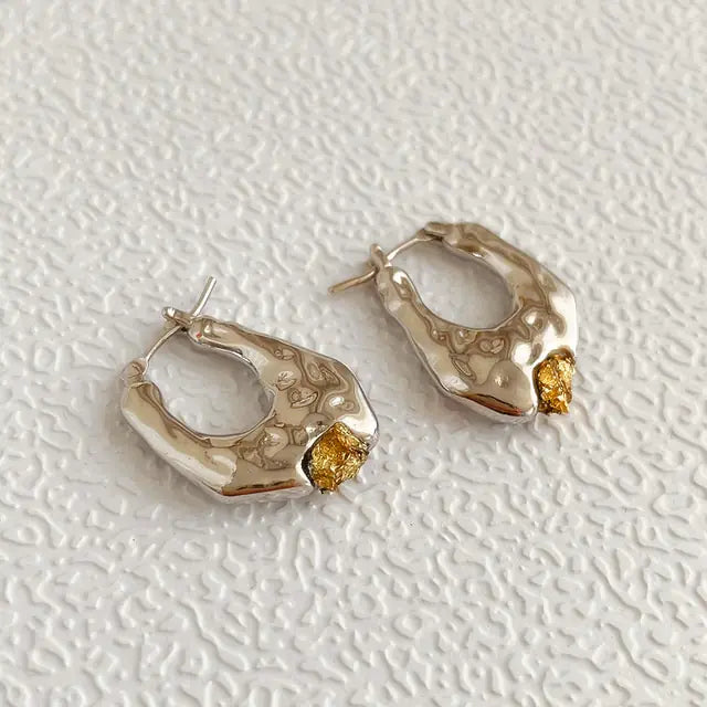 Geometric U-Shaped Stud Earrings WEM Support (www.WEM.support)