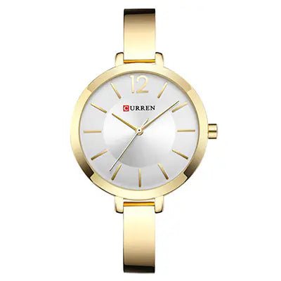 Curren 9012 Women's Quartz Watch with Waterproof Design - Catch Cards