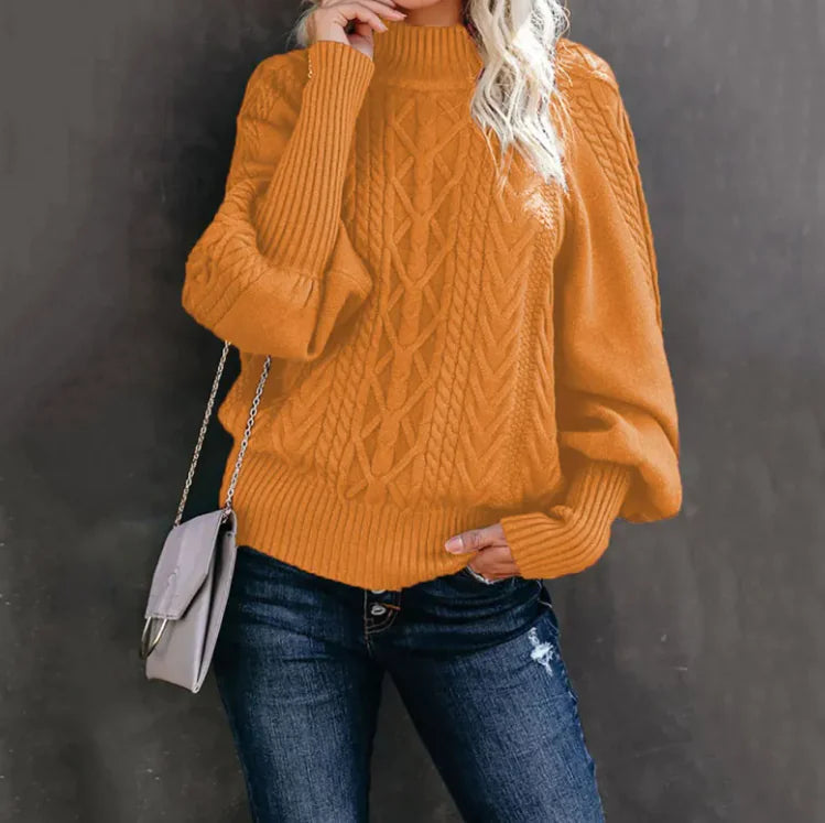 Women's New Style Medium Neck Sweater WEM Support (www.WEM.support)