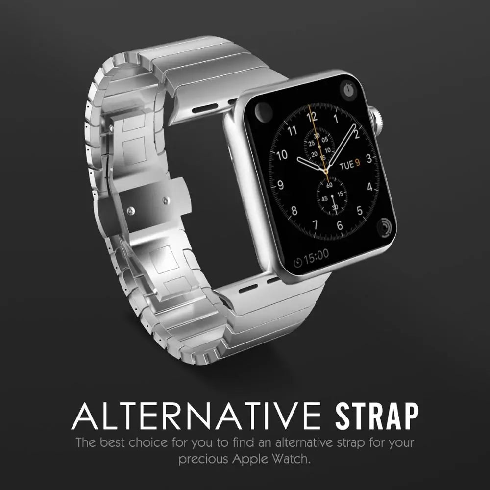 Stainless Steel Strap for Apple Watch WEM Support (www.WEM.support)