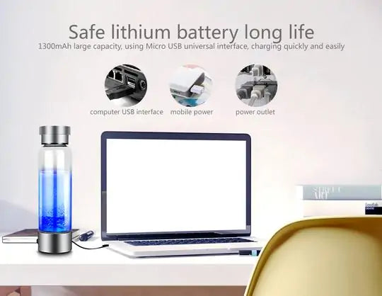 Wasserstoffwasserflasche WEM Support (www.WEM.support)