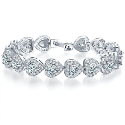 Sterling Silver Heart Bangle WEM Support (www.WEM.support)