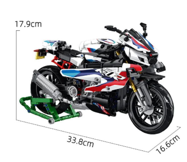 Building Blocks Motorcycle Toy WEM Support (www.WEM.support)