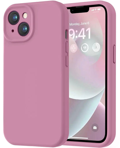 LOVE 3000 Designed for iPhone 14 Case, Premium Silicone with [Soft Anti-Scratch Microfiber Lining] Shockproof Protective Phone Case for Men Women Girls 6.1", Mint