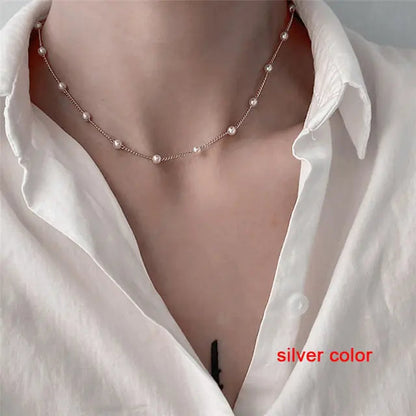 Sparkling Clavicle Chain Necklace WEM Support (www.WEM.support)