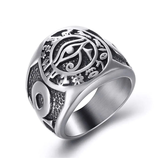 Egyptian Eye of Horus Rings WEM Support (www.WEM.support)