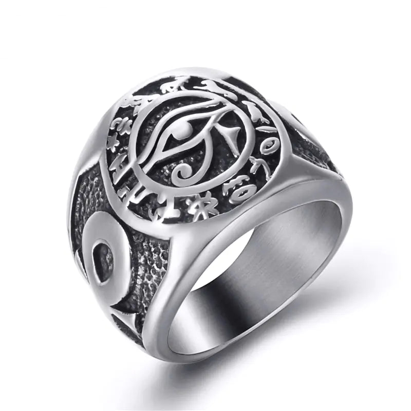 Egyptian Eye of Horus Rings WEM Support (www.WEM.support)