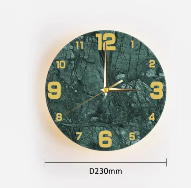 Yellow Stone Wall Clock Light HejK.com