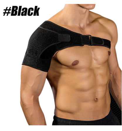 Shoulder Brace Support Compression Sleeve Torn Rotator Cuff AC Joint Pain Relief WEM Support (www.WEM.support)