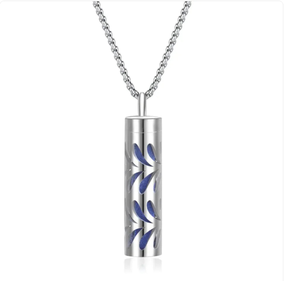 316L Stainless Steel Perfume Oil Diffuser Necklace WEM Support (www.WEM.support)