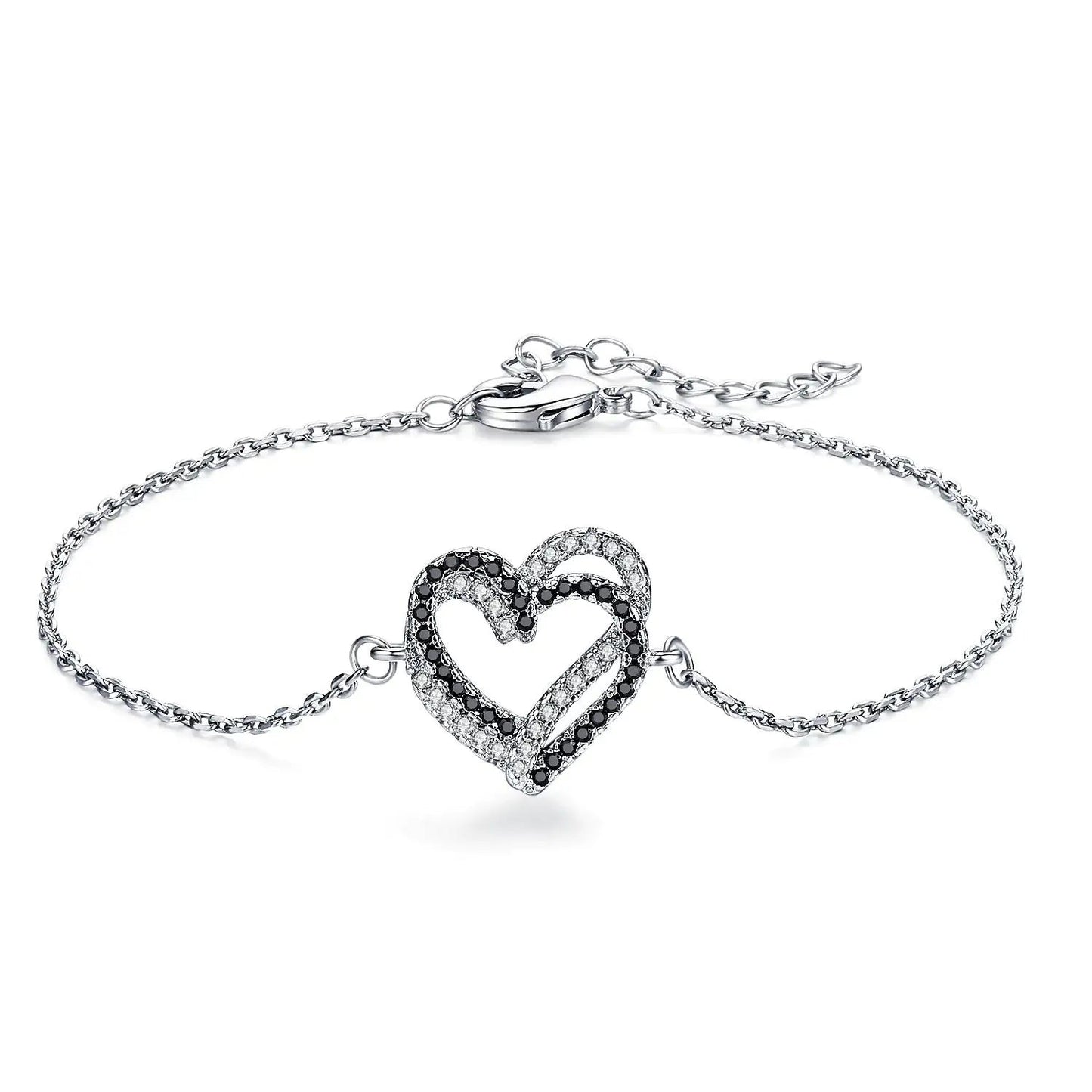 Titanium Steel Exquisite Cute Fashion Heart Bracelet WEM Support (www.WEM.support)