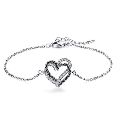 Titanium Steel Exquisite Cute Fashion Heart Bracelet WEM Support (www.WEM.support)
