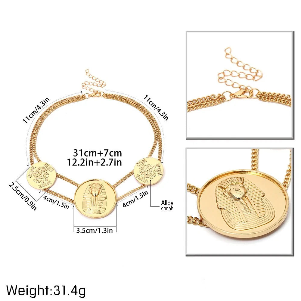 Ingemark Egyptian Pharaoh Nefertiti Choker WEM Support (www.WEM.support)