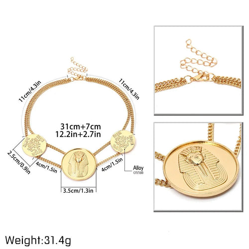 Ingemark Egyptian Pharaoh Nefertiti Choker WEM Support (www.WEM.support)