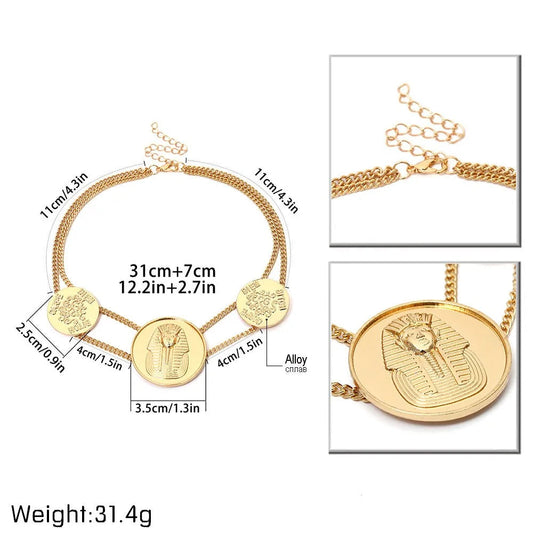 Ingemark Egyptian Pharaoh Nefertiti Choker WEM Support (www.WEM.support)
