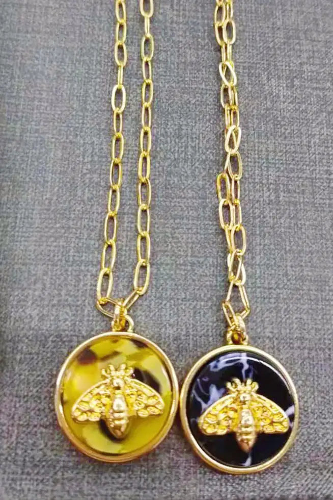 Bee On The Jewel Necklace WEM Support (www.WEM.support)