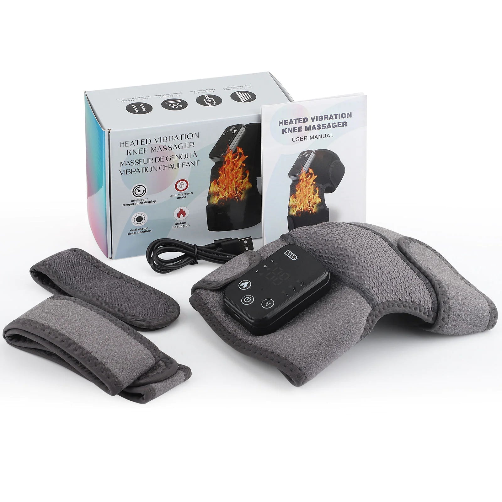 Kneecap, Elbow and Shoulder Intelligent Heating Vibration Massager WEM Support (www.WEM.support)