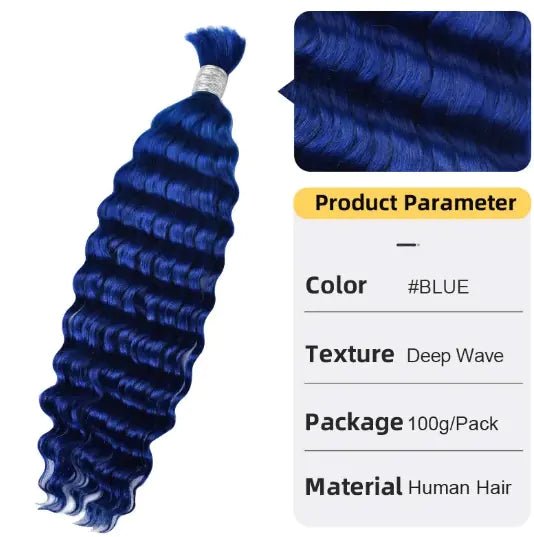 Deep Wave Women's Hair Extension Hair Bulk - Catch Cards