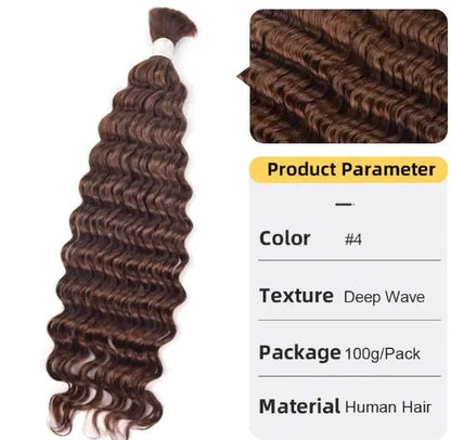 Deep Wave Women's Hair Extension Hair Bulk - Catch Cards
