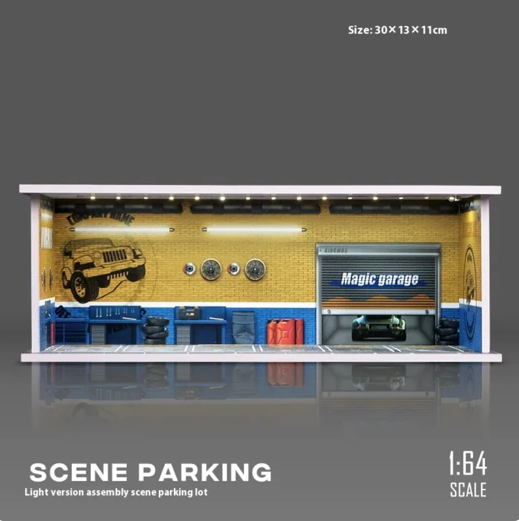 Miniature Parking Lot Display Shelf WEM Support (www.WEM.support)