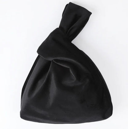 Silk Satin Knot Handbag