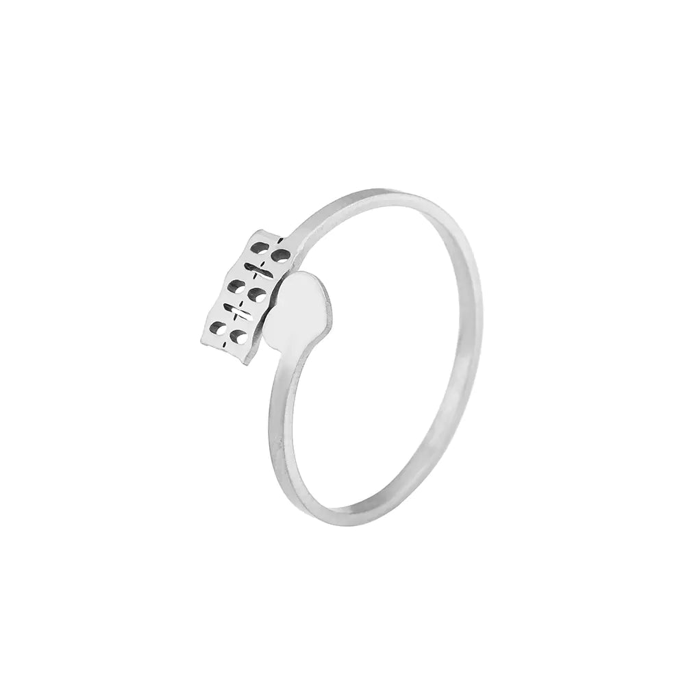 Personalized Stainless Steel Creative Number Ring
