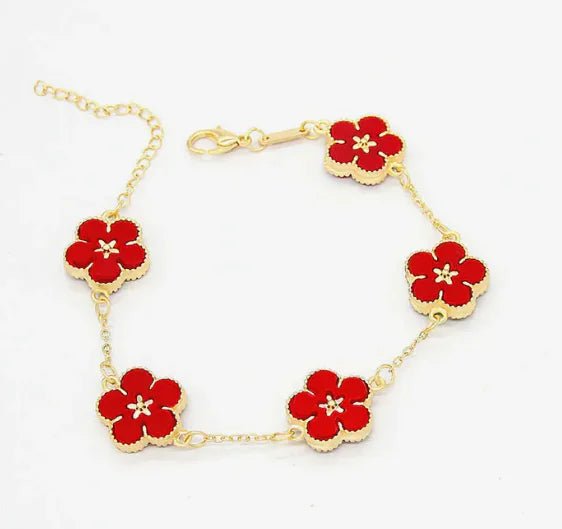 Double - Sided Plum Blossom Bracelet - Catch Cards