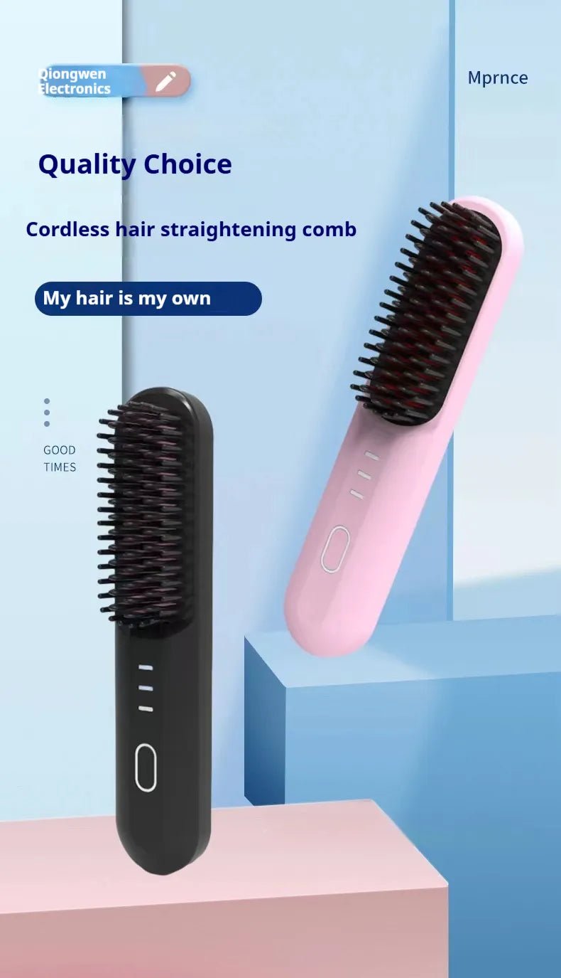 Dual - Purpose Rolling and Straightening Brush - Catch Cards
