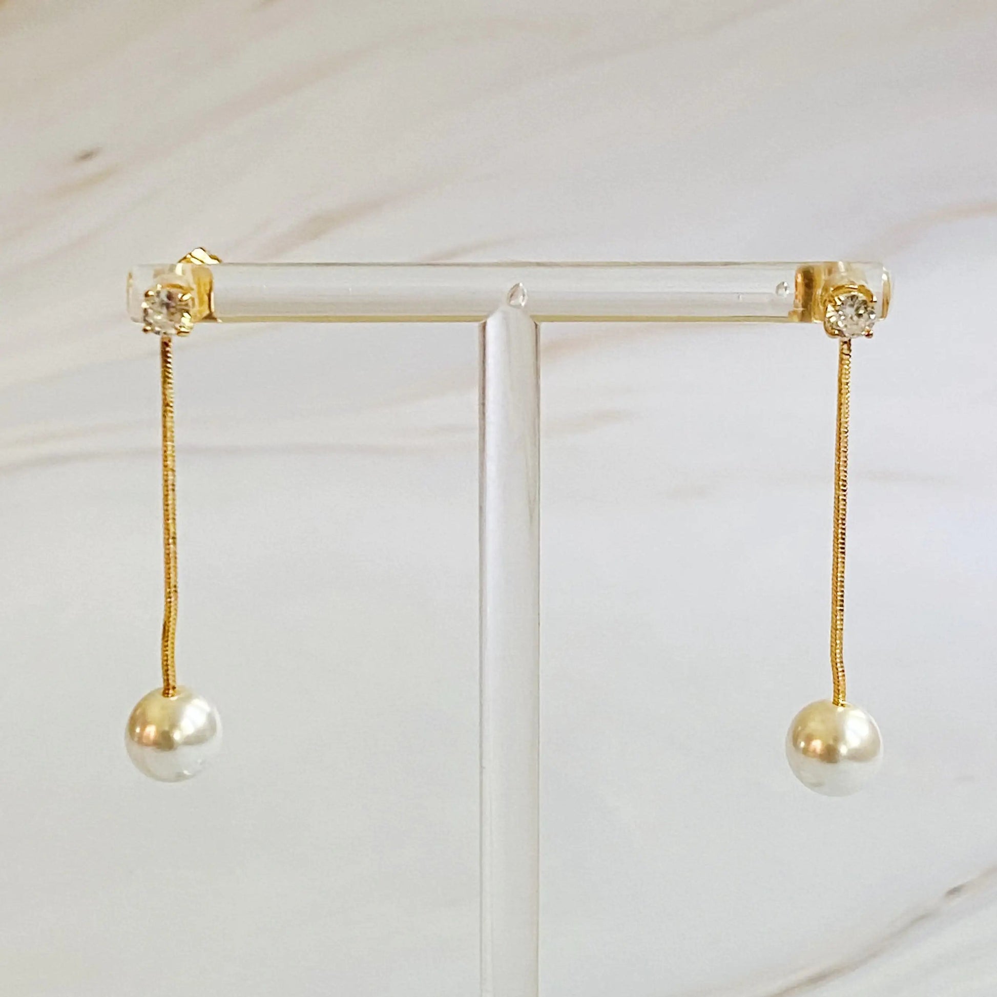 Dangling Pearl Earring WEM Support (www.WEM.support)