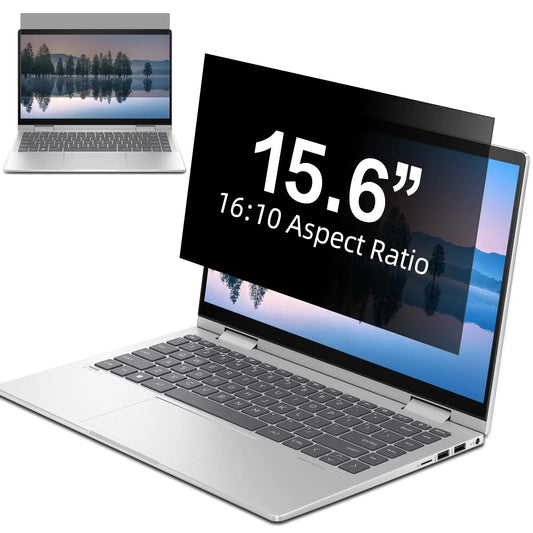 LUSA DESIGN Laptop Privacy Screen 15.6 Inch16:10Aspect Removable Anti Glare Blue Light Filter Protector 15.6 inch Laptop Privacy Screen Shield