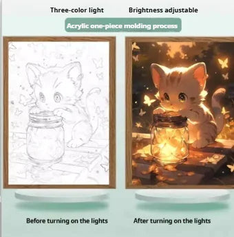 Glowing Pet Decorative Paintings WEM Support (www.WEM.support)