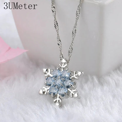 Snowflake Charm Necklace Set WEM Support (www.WEM.support)