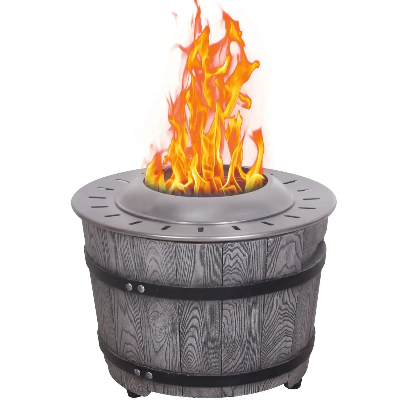 Smokeless Firepit With Wood Pellet Twig Wood As The Fuel, Wood Look WEM Support (www.WEM.support)