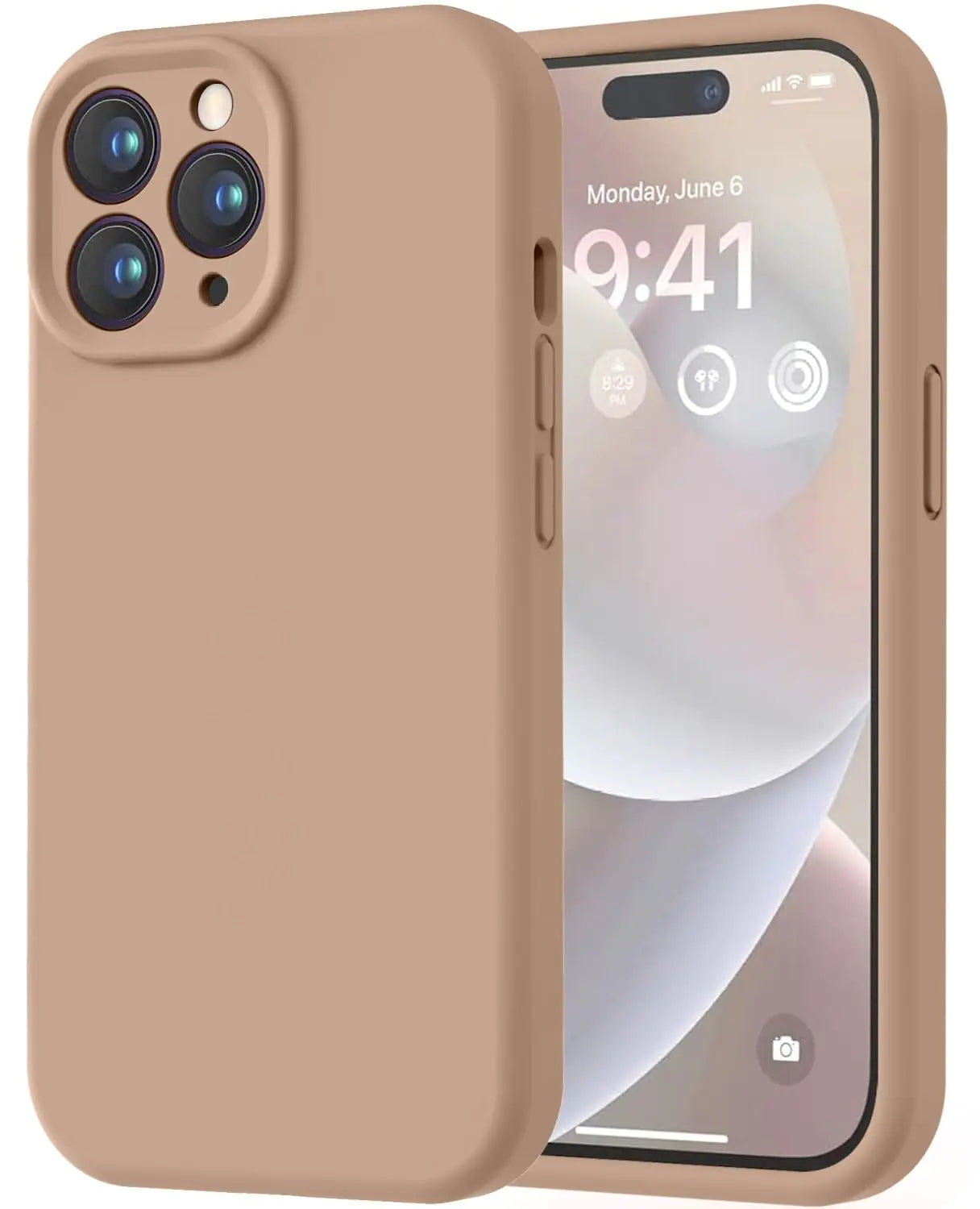 LOVE 3000 Designed for iPhone 14 Case, Premium Silicone with [Soft Anti-Scratch Microfiber Lining] Shockproof Protective Phone Case for Men Women Girls 6.1", Mint